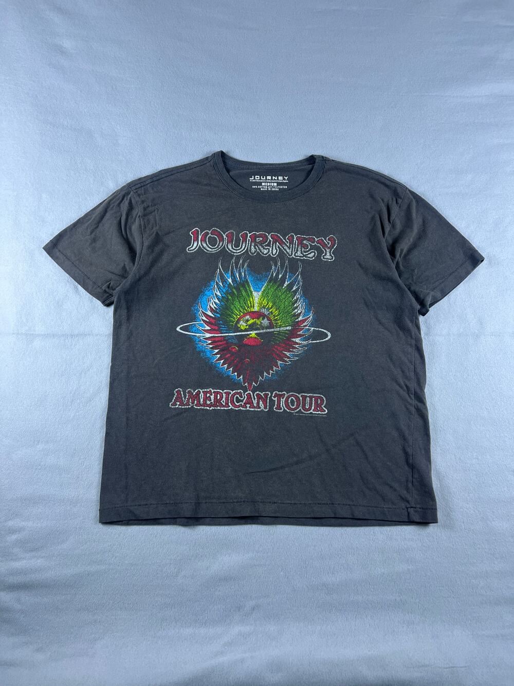 Journey American Tour 2021 Gray T-Shirt Size Medium Pre-Owned Band Concert